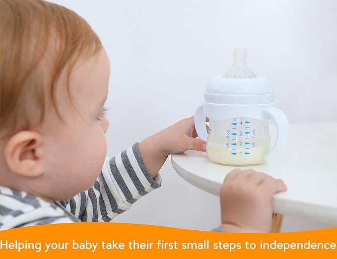 Baby Bottle Handles for Philips Avent Natural Baby Bottles, Compatible Avent Bottle Holder for Baby, 2 Count-CubbioJoy