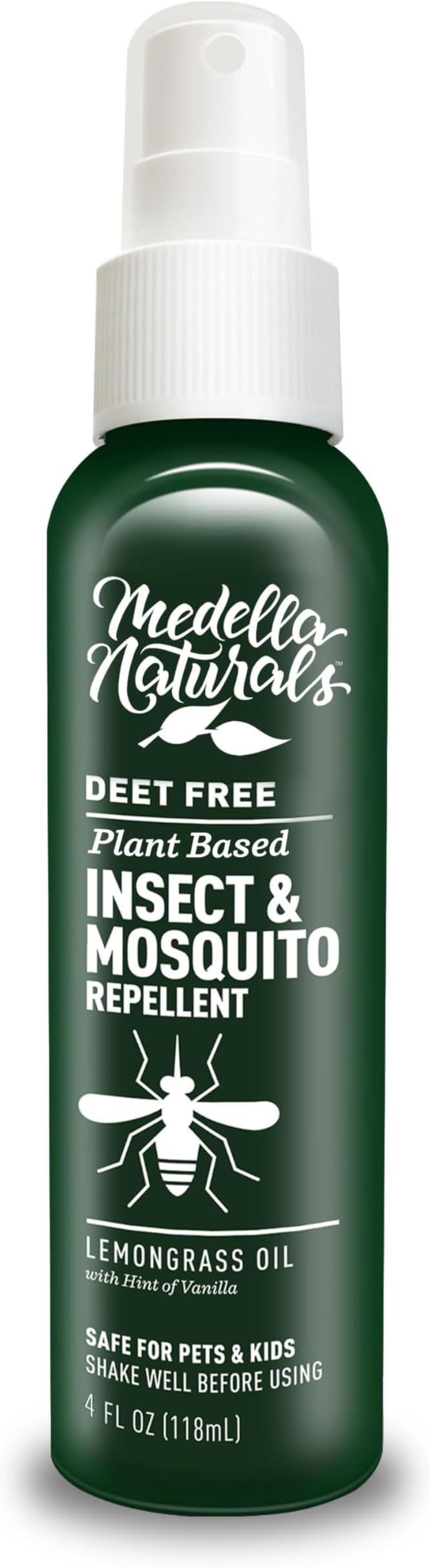 Insect & Mosquito Repellent, DEET-Free Naturally Derived Formula, Kid and Pet Friendly, Made in The USA, 4 Ounce Spray Bottle-CubbioJoy
