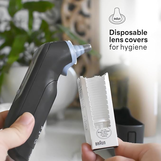 Braun ThermoScan 7 Digital Ear Thermometer for Adults, Babies & Infants, Age-Adjusted Fever Guidance, No. 1 Brand Recommended by Pediatricians-CubbioJoy