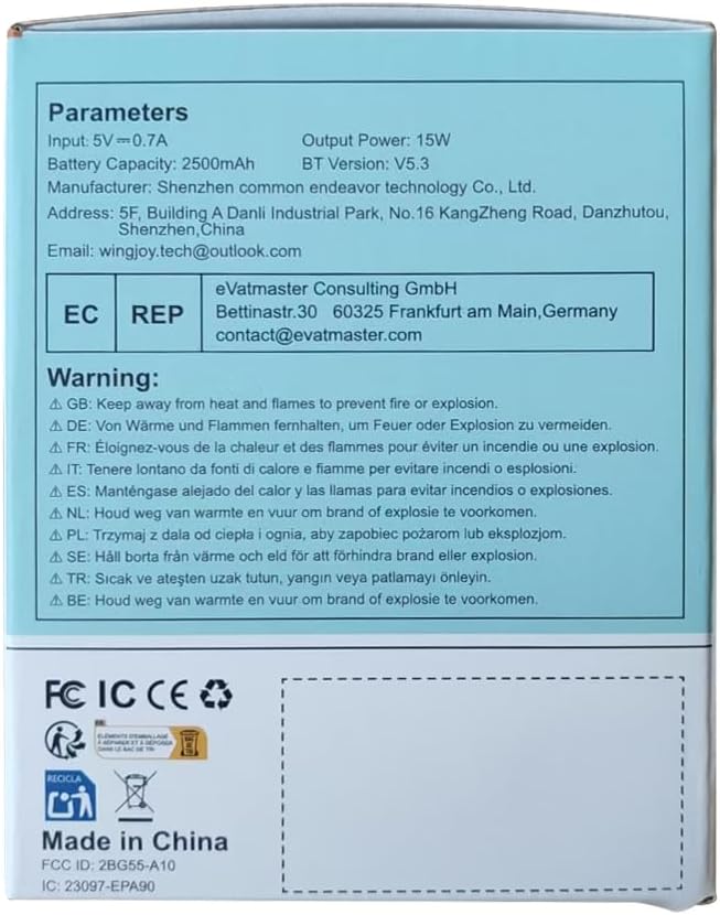 Bluetooth Speaker Wireless,IP67 Waterproof & Dustproof Portable Speaker with Lights,15W Loud Stereo Sound, 2500mAh Battery All Day Playtime, TWS Pairing, BT5.3, Home/Party/Outdoor/Beach (Blue Black)-CubbioJoy