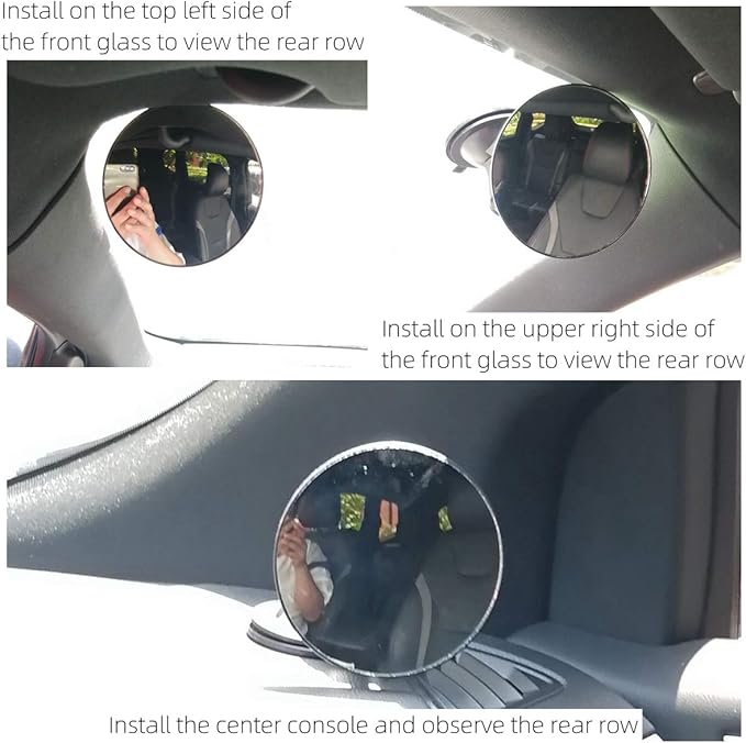 Blind area mirror of rear rear view mirror of baby car Observe convex side mirror of blind area on both sides of car Adjustable front mirror of baby car-CubbioJoy