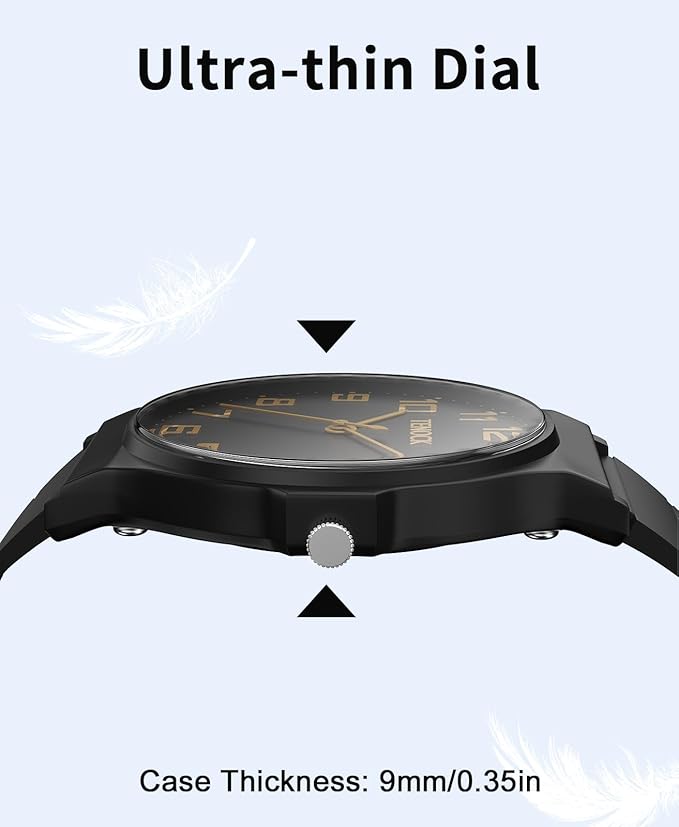 Kids Analog Watch Boys Girls, 30M Waterproof, Sports Watch for Boys, Easy to Read Children's Thin Dial Wrist Watches with Soft Band, for Ages 5-15 Kids Great Birthday Gifts Christmas Day-CubbioJoy