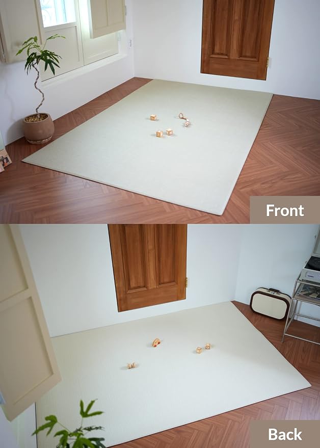 Baby Care Play Mat (Large, Hygge - Aztec & Arbor) 82'' x 55'' Original One-Piece Reversible Rollable Waterproof Baby Mat for Floor, Play Mat for Babies 6-12 Months, Infants, Toddlers, and Kids-CubbioJoy