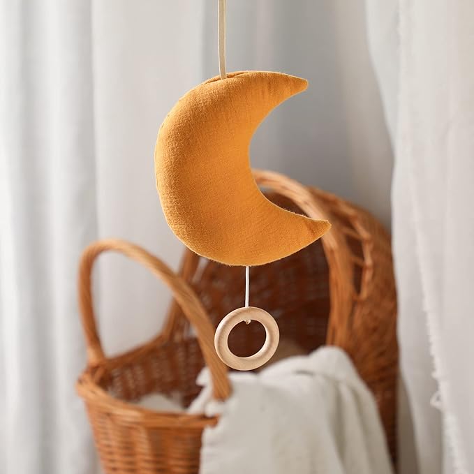 Baby Travel Toy with Music Box - Brahm's Lullaby Pull Musical Toy, Baby Mobile Crib Bed Bell Toy for Carriers and Cribs-CubbioJoy