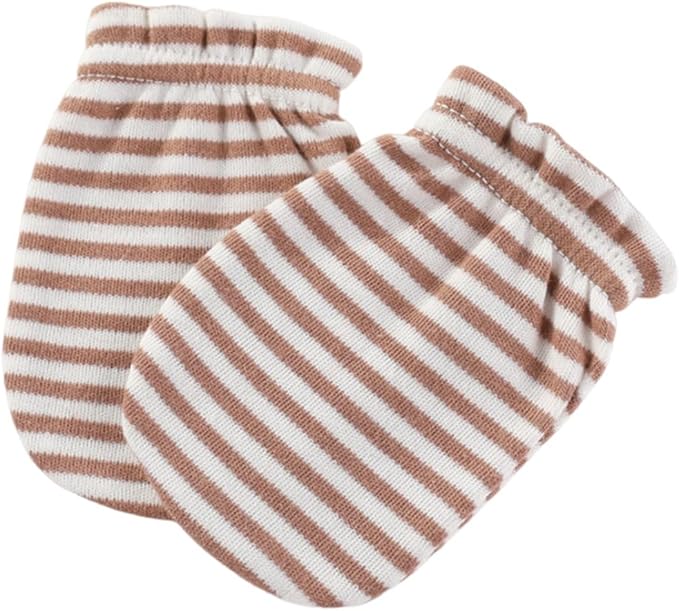 5 Pack Unisex New Born Boy Girls No Scratch Mittens Cotton Soft Baby Gloves Accessory 0-3 Months Infant Essentials-CubbioJoy