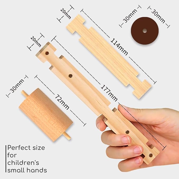 Jovi-mindly＆Notchies Wooden Blocks Train Set 101 PCS Create 40+ Shapes,Toys Educational Wooden Building Blocks Puzzles for Kids Ages 5-8 Boys and Girls,Truck/Excavator,FSC Certified,Graduate Gifts-CubbioJoy