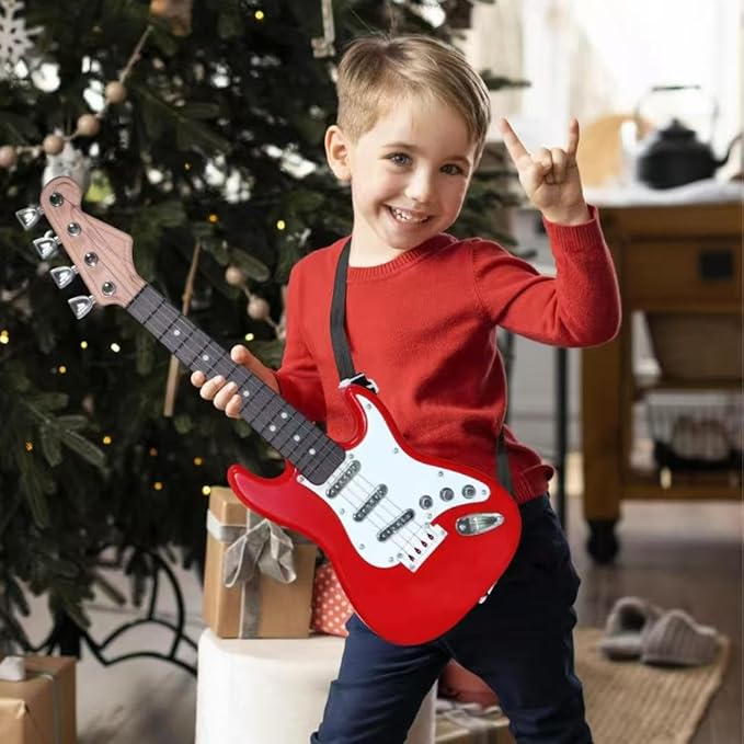 16inch Mini Guitar Toy for Kids and Beginners, Electric Guitar with Strap for Toddlers and Boys and Girls Instrument Toys-CubbioJoy