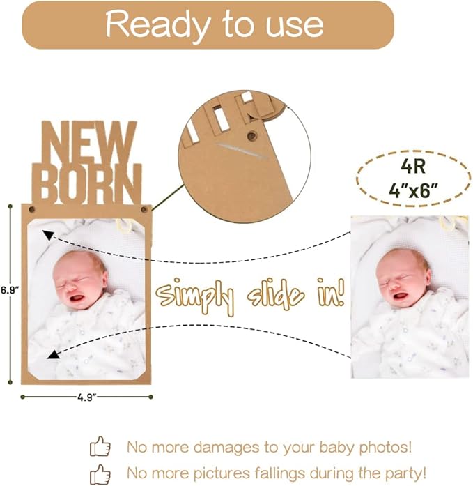 1st Birthday Photo Banner Decorations Monthly Milestone Photograph Bunting Garland with First Birthday Cake Topper High Chair Banner 1st Birth Decorations-CubbioJoy