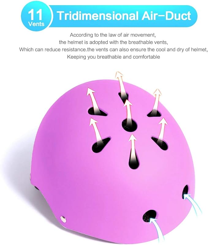 Adjustable Helmet for Ages 3-16 Kids Toddler Boys Girls Youth,Protective Gear with Elbow Knee Wrist Pads for Multi-Sports Skateboarding Bike Riding Scooter Inline skatings Longboard Roller Skate-CubbioJoy