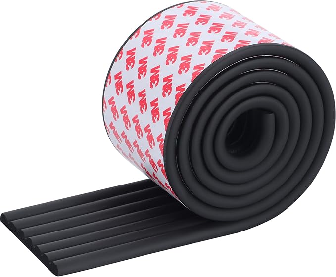 Corner Protector for Baby, Widen Edge Protector with Adhesive Backing, Baby Proofing Edge Corner Protectors Self Adhesive Furniture Corner Guard Bumper for Table, Desk, Fireplace (Black, 6.6ft)-CubbioJoy