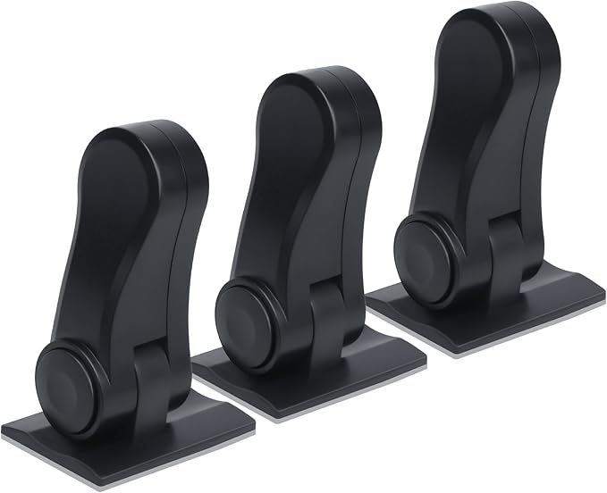 Child Proof Door Lever Lock - 3 Pack - Door Locks for Kids Safety - Door Knob Child Proof - Baby Proofing 3M Adhesive - Door Handle Child Proof - Baby Safety Locks for Toddlers - Black-CubbioJoy