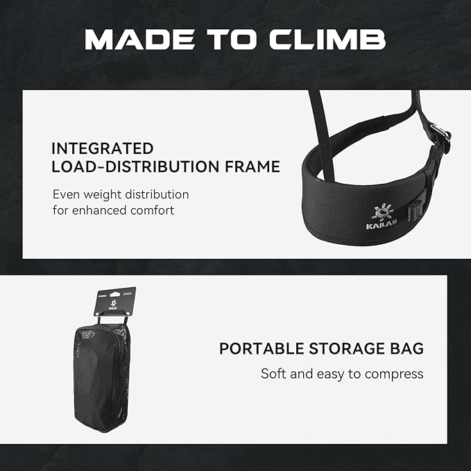 KAILAS Kids Rock Climbing Harness Child Safety Belt Climbing Gear Adjustable Lightweight Indoor Gyms Beginners Youth-CubbioJoy