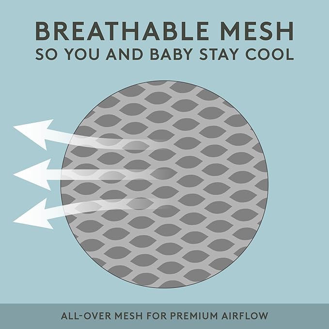 Baby Tula Explore Carriers - Breathable Baby Carrier Newborn to Toddler - Adjustable Toddler Carrier - Multiple Ergonomic Positions Front and Back - Ergonomic Fit for 7-45 lb - Mesh, Infinite-CubbioJoy