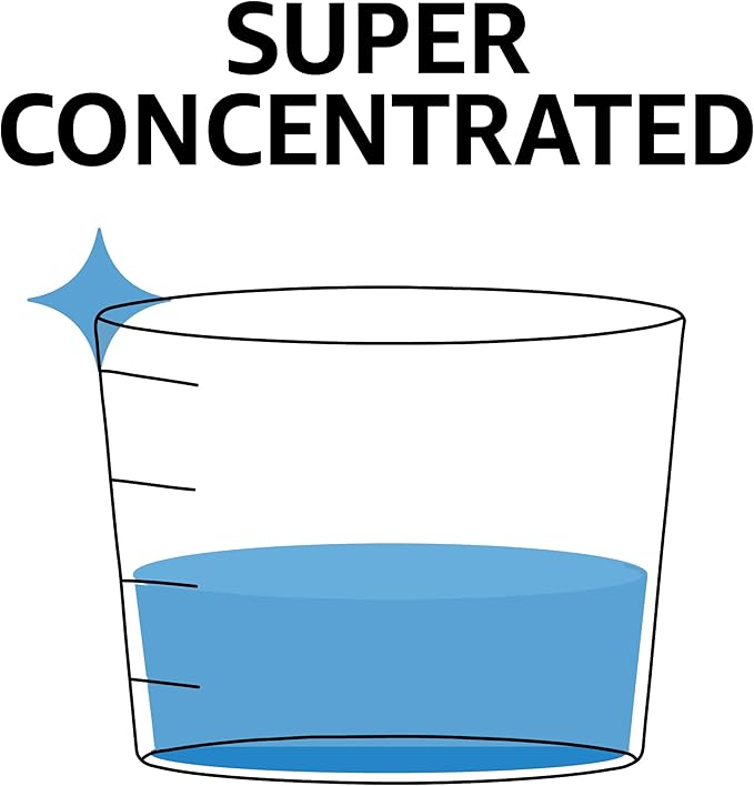Amazon Basics Concentrated Liquid Laundry Detergent, Free of Perfumes & Clear of Dyes, 110 loads, 82.5 Fl Oz (Previously Solimo)-CubbioJoy