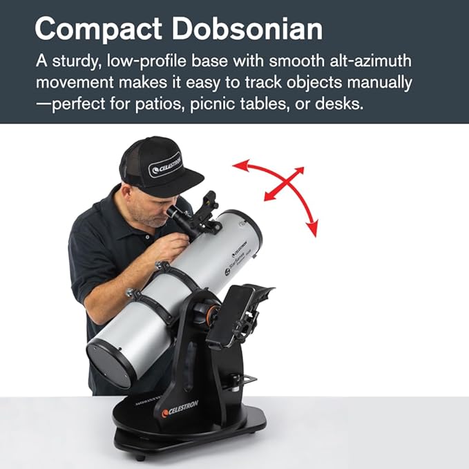 Celestron StarSense Explorer 130AZ App-Enabled Telescope – 130mm Tabletop Dobsonian with Smartphone Dock & StarSense App – iPhone & Android Compatible – Easy-to-Use for Beginners-CubbioJoy