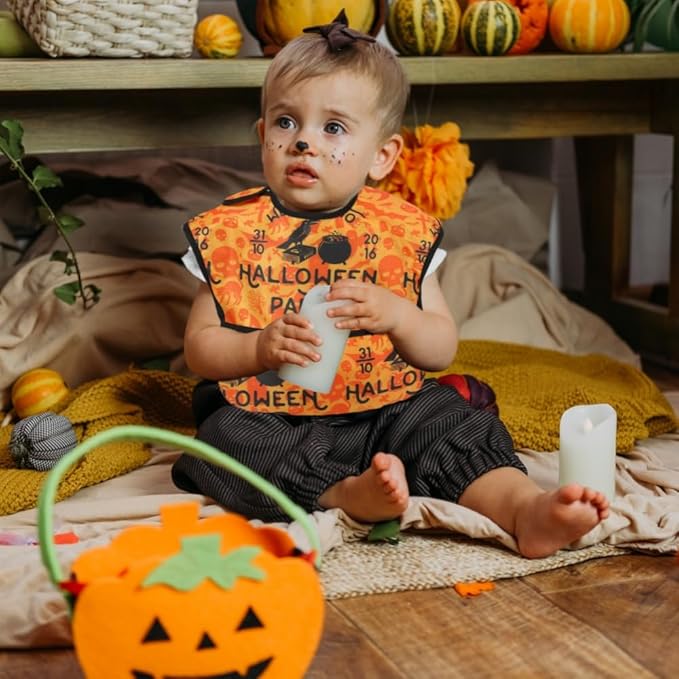 Baby bibs Waterproof Toddler bib - Feeding bib with Pocket for Infant Boy Girl Washable 6-36M-CubbioJoy