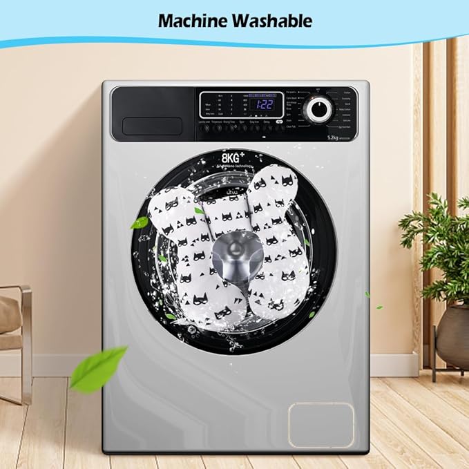 KAKIBLIN Baby Travel Pillow for Head and Neck, Upgraded Baby Support Pillow, Baby Neck Pillows for Car Seat,Pushchair,Travel, Grey-CubbioJoy