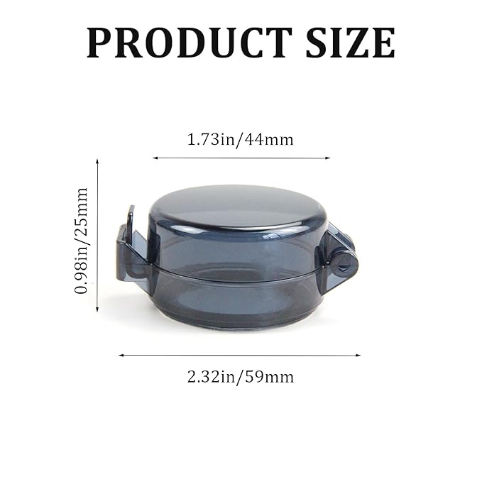 2 Pack Deadbolt Child Safety Lock Cover - Child Proof Deadbolt Cover & Door Knob Protector, Deadbolt Lock Cover for Kids, Prevents Accidental Locking (Fits Standard Locks) (Black)-CubbioJoy