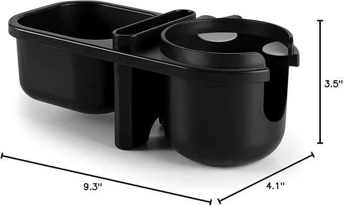 Accmor Stroller Cup Holder with Tray, Universal Cup Holder, Bike Bottle Holder, 360° Rotatable Large Caliber Drinks Holder for Stroller, Bike, Wheelchair, Walker-CubbioJoy