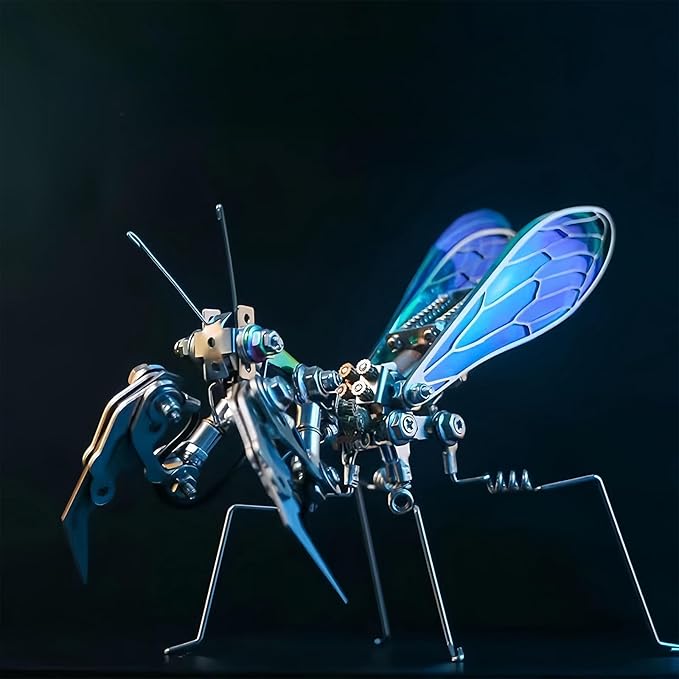 Adult 3D Metal Puzzle, Punk Mantis Metal Model Set，3D Puzzle Mechanical Insect Building Blocks, Fun DIY Assembly, high-end Men's Gifts.-CubbioJoy