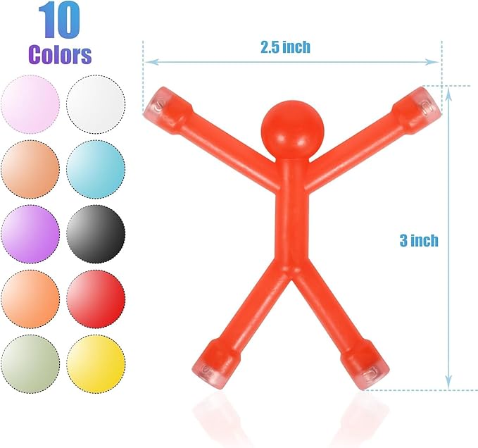 5 Pcs Magnetic Toy, Colorful Magnets for Kids, Flexible Magnet Toys for Decoration and Fun, Kids Travel Toys-CubbioJoy