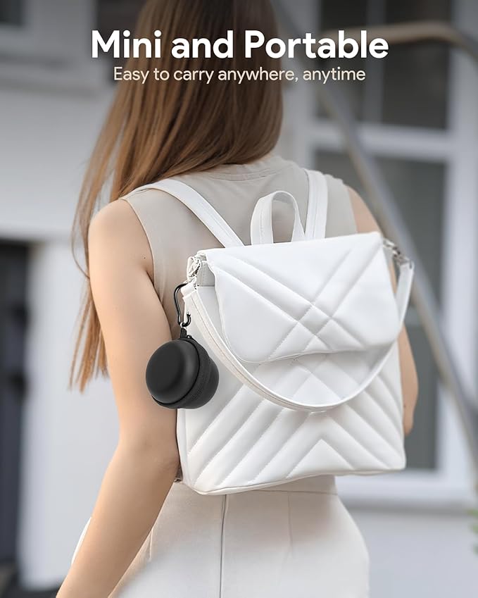 Carrying Case for Babelio White Noise Machine, Mini Sound Machine Protective Compact Traveling Storage Bag, Scratches Shockproof Waterproof (Only Case) (Black, S)-CubbioJoy