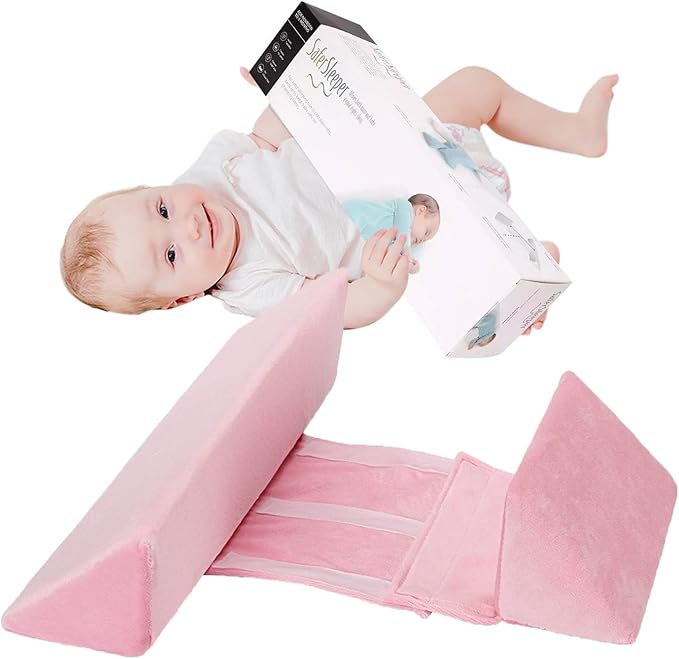 Baby Side Sleeper Weddge Breathable Pillow, Removable and Washable Breathable Bedding Set Collection Size Memory Foam (Adjustable Fill) Bed Pillows Set-CubbioJoy