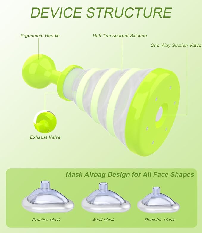 Choking Rescue Device, Anti Choking Device for Kids and Adults, Portable First Aid Choking Rescue, Airway Suction Device for Children and Adults - Home Kit-CubbioJoy
