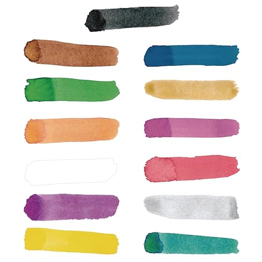 Colorations Classic Colors Liquid Watercolor Paint, Art Supplies, Set of 13 - 8oz Bottles in Vibrant Colors, Classroom Projects, Non-Toxic, Easy Wash, School, Craft Supply, - Made in the USA-CubbioJoy