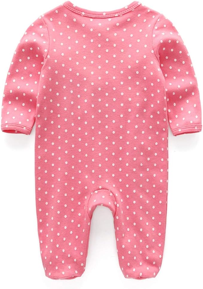 Kiddiezoom Baby and Toddler Boys'Snug Fit Footed One-Piece Romper Jumpsuit Cotton Cotton Footed Outfit-CubbioJoy