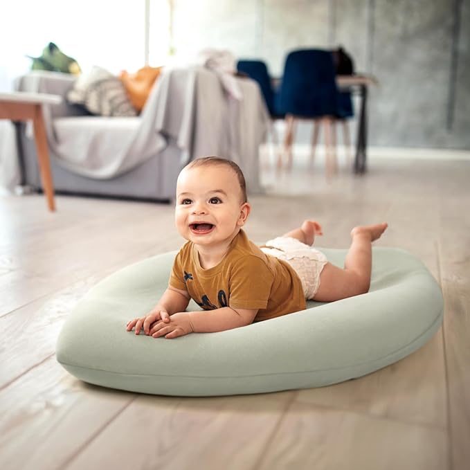 Baby Lounger Cover: Skin-Friendly & Breathable Slipcover for Lounging & Playtime - Snug Fit & Zipper-Free for Safty Daily Homeuse - Must Have for New Parents-CubbioJoy