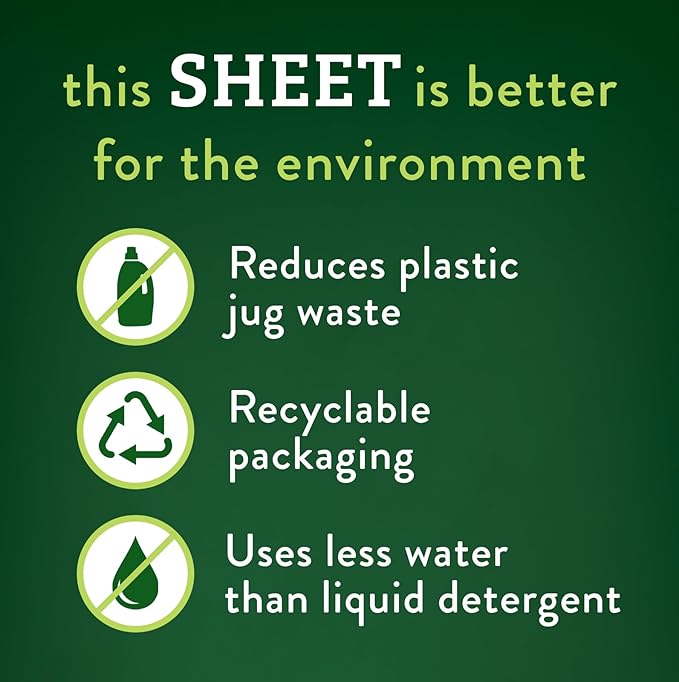 Biokleen Laundry Detergent Sheets (2 PACK) - Free & Clear From Fragrances and Dyes, Hypoallergenic Enzymatic Cleaning - 100 Sheets, 200 Loads-CubbioJoy