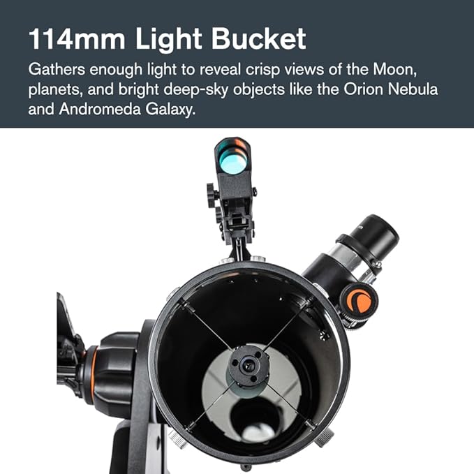 Celestron StarSense Explorer 114AZ App-Enabled Telescope – 114mm Tabletop Dobsonian with Smartphone Dock & StarSense App – iPhone & Android Compatible – Easy-to-Use for Beginners-CubbioJoy