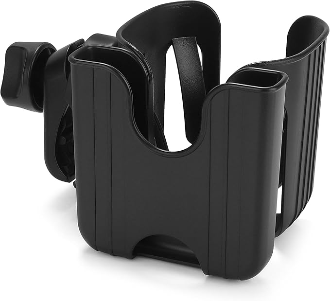Accmor Stroller Cup Holder with Phone Holder, Bike Cup Holder, Universal Cup Holder for Uppababy Nuna Doona Strollers, 2-in-1 Cup Phone Holder for Stroller, Bike, Wheelchair, Walker, Scooter-CubbioJoy