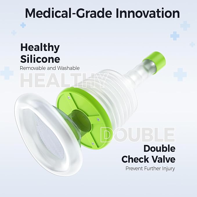 Choking Rescue Device,Anti Choking Device,Portable Choking Rescue Suction Device for Children & Adults, First Aid Airway Clearance Kit, Essential Travel Safety Tool.-CubbioJoy