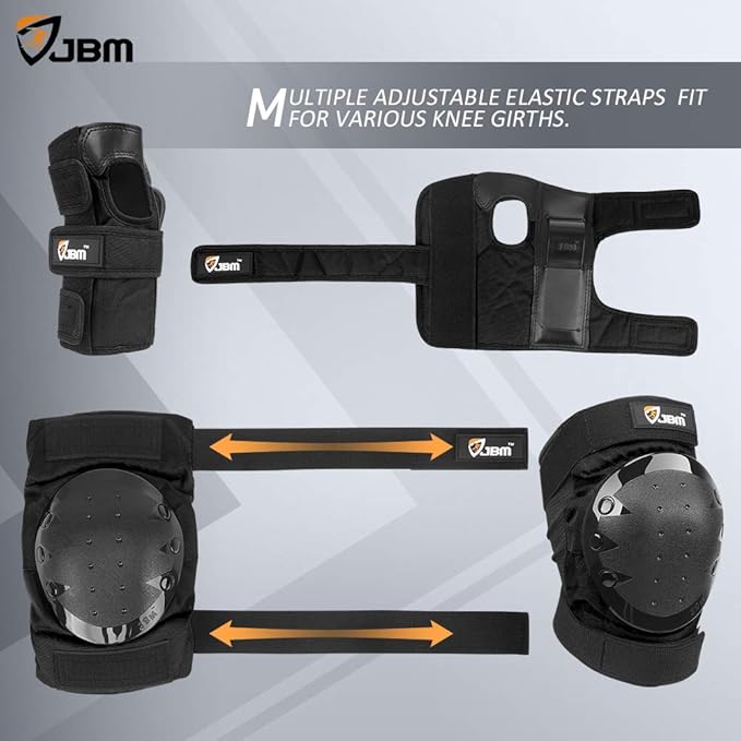 JBM Adult & Kids Knee Pads Elbow Pads and Wrist Guards for Inline Skating, Roller Skating, Skateboarding, Scootering-CubbioJoy