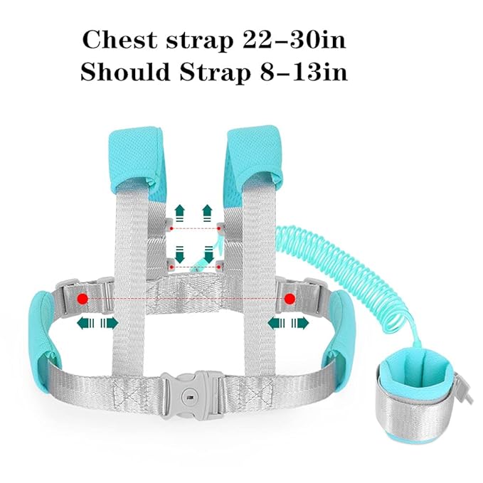 2 in 1 Baby Leash Anti Lost Wrist Link for Toddlers Toddler Harness,Baby Leash,Leash for Toddlers,Wrist Leashes（Green 2.5M)-CubbioJoy