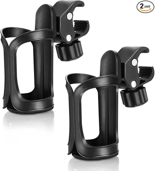 Accmor Stroller Cup Holder, Universal Cup Holder for Uppababy, Nuna, Doona Strollers, 360 ° Rotatable Bottle Holder for Stroller, Bike, Wheelchair, Walker, Scooter-CubbioJoy
