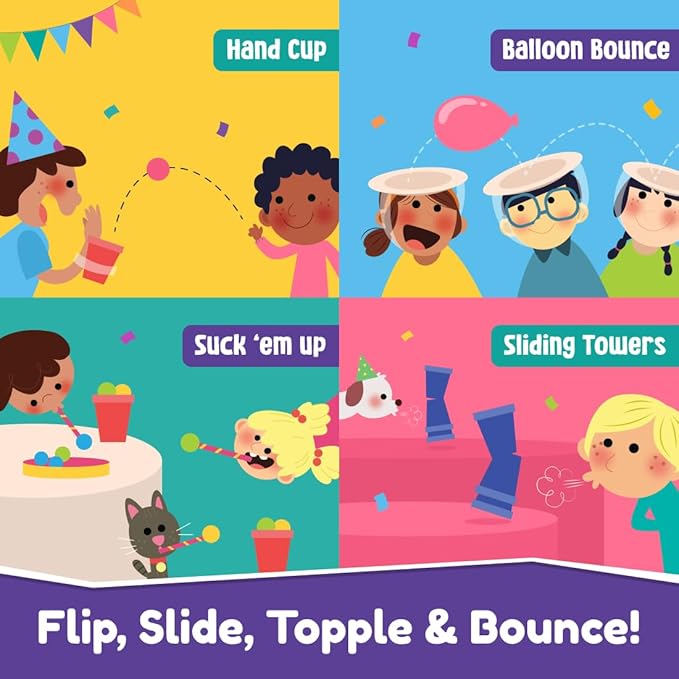 Bloomingo Gobble Till You Wobble: Fun Card Game for Kids & Adults; Perfect for Family Gatherings & Travel; Ages 6+; Blue-CubbioJoy