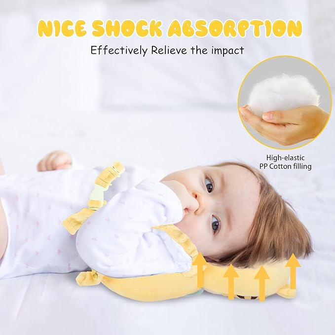 Baby Head Protection Backpack - Soft & Comfortable, Cute Cartoon Design, Cute-Tiger-CubbioJoy