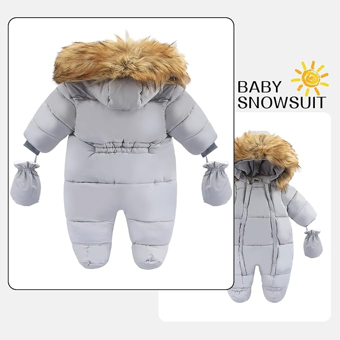 Baby Girl Winter Snowsuit Toddler Jacket Clothes For Boy Infant Jumpsuit Hoodied-CubbioJoy