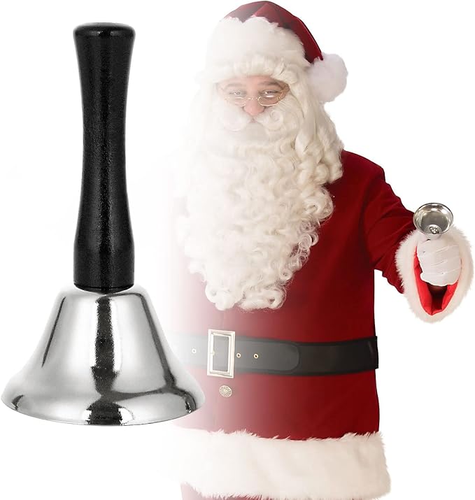 CYEAH 12 Pack Hand Bell, Silver Steel Service Bell Call Bell Dinner Bell for Wedding, Service, Game, Alarm, Jingles (Silver)-CubbioJoy