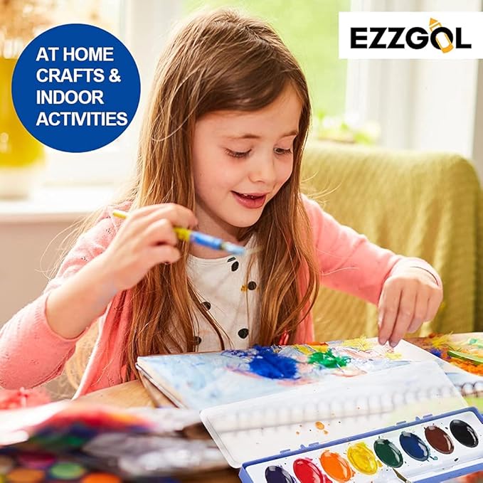 24 Count Watercolor Paints, 8 Colors, Washable, Non-Toxic, Perfect for Kids 3+-CubbioJoy