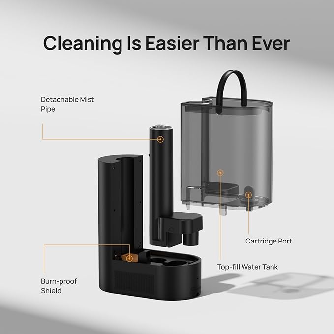 Dreo 6L Humidifiers for Bedroom, Smart Warm & Cool Mist for Large Room, 60Hr Quiet Runtime for Baby, Plant, Humidity Sensor, Indicator Light, 12H Timer, Google/Alexa, Black-CubbioJoy