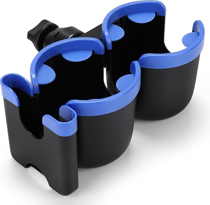 Accmor Stroller Cup Holder with Phone Holder, Bike Cup Holder, Universal Cup Holder for Uppababy Nuna Doona Strollers, 2-in-1 Cup Phone Holder for Stroller, Bike, Wheelchair, Walker, Scooter-CubbioJoy