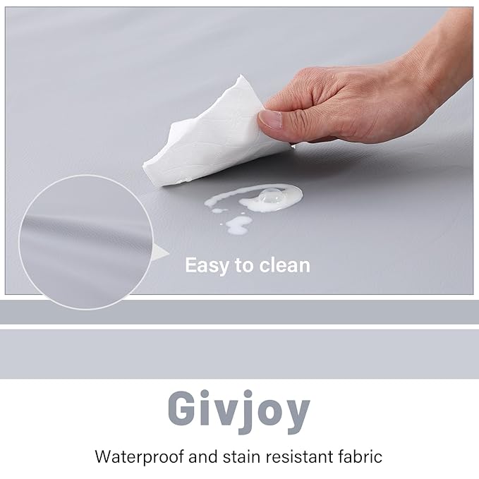 Baby Play Mat 48"x48" – Thick, Non-Slip Foam Mat for Babies and Toddlers. Foldable, Scrubbable, Odorless, and Soft, Ideal for Playpens, Crawling, and Indoor Playtime-Grey-CubbioJoy