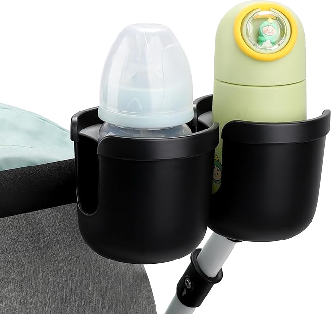 Accmor Stroller Cup Holder, Bike Cup Holder, Universal Cup Holder for Uppababy Nuna Doona Strollers, 2-in-1 Cup Phone Holder for Stroller, Bike, Wheelchair, Walker, Scooter-CubbioJoy