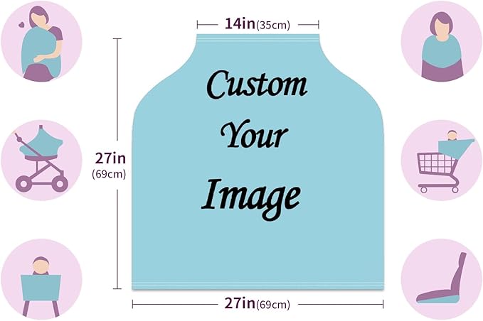 Baby Car Seat Stroller Cover Nursing Cover New Mom Breastfeeding Scarf Soft Stretchy Infant Carrier Cover Car Canopy Coverage-CubbioJoy