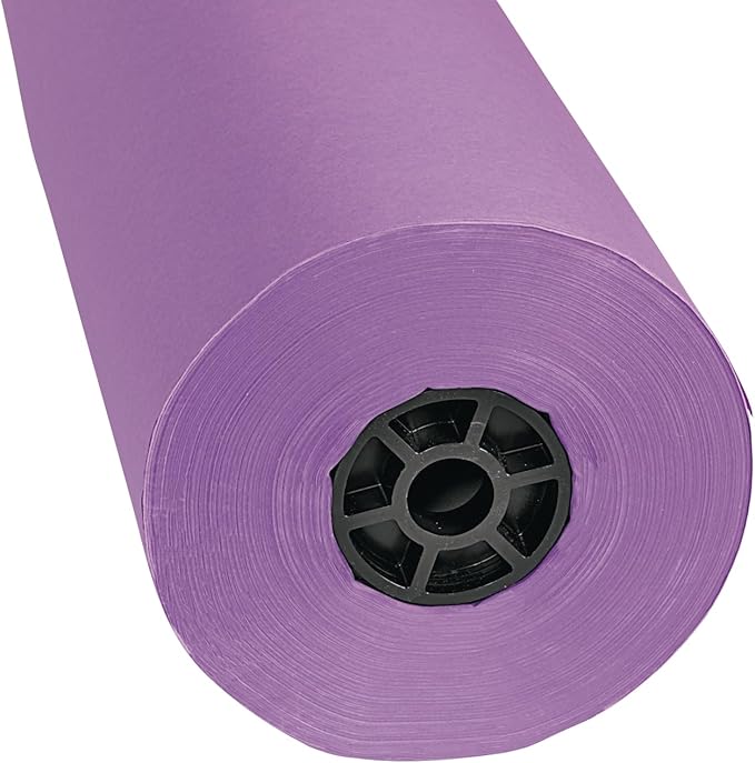 Colorations DSPU Dual Surface Paper Roll, Purple, 36" x 1000' (1 Roll)-CubbioJoy