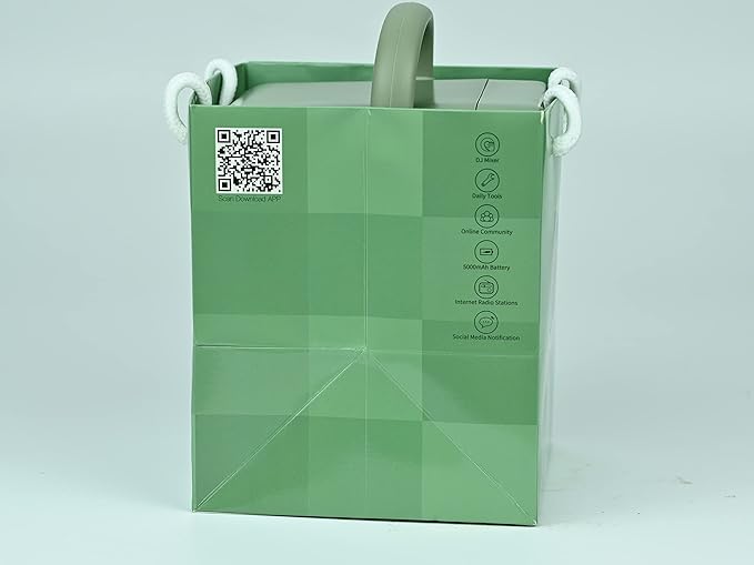 Divoom Ditoo Programmable Pixel Art LED-Bluetooth-Speaker Showing-Clock Emoji DIY Design for Home Wedding Party Decoration with Wireless App Control (Green)-CubbioJoy